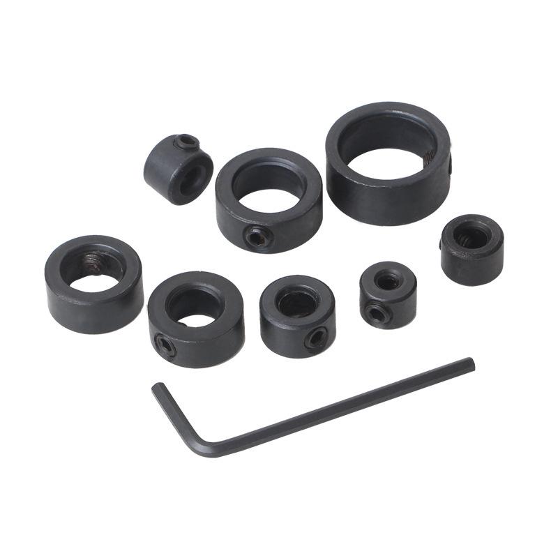 Woodworking Drill Bit Positioning Ring, 3-16mm Adjustable Clamp Screw Accessory