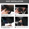 Universal Black Car Rear Bumper Diffuser Spoiler Protector Easy Install SUV Sedan All Vehicles