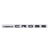 1 Pezzo Emblema Badge Baule 3D Rialzato in ABS Nero/Argento/Cromo Decalcomania Logo Posteriore Personalizzata per Adesivo Carrozzeria Accessori