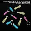 270Pcs Heat Shrink Wire Connectors Electrical Kit Waterproof AWG 12-10 16-14 22-16 Marine Fork Ring Wire Crimp Butt Connectors