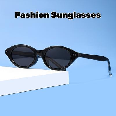 Gafas de Sol Vintage con Montura Ovalada Moda Retro Gafas de Sol Diseño de Marca Exterior UV400 Gafas Protectoras Gafas para Mujer Femenino