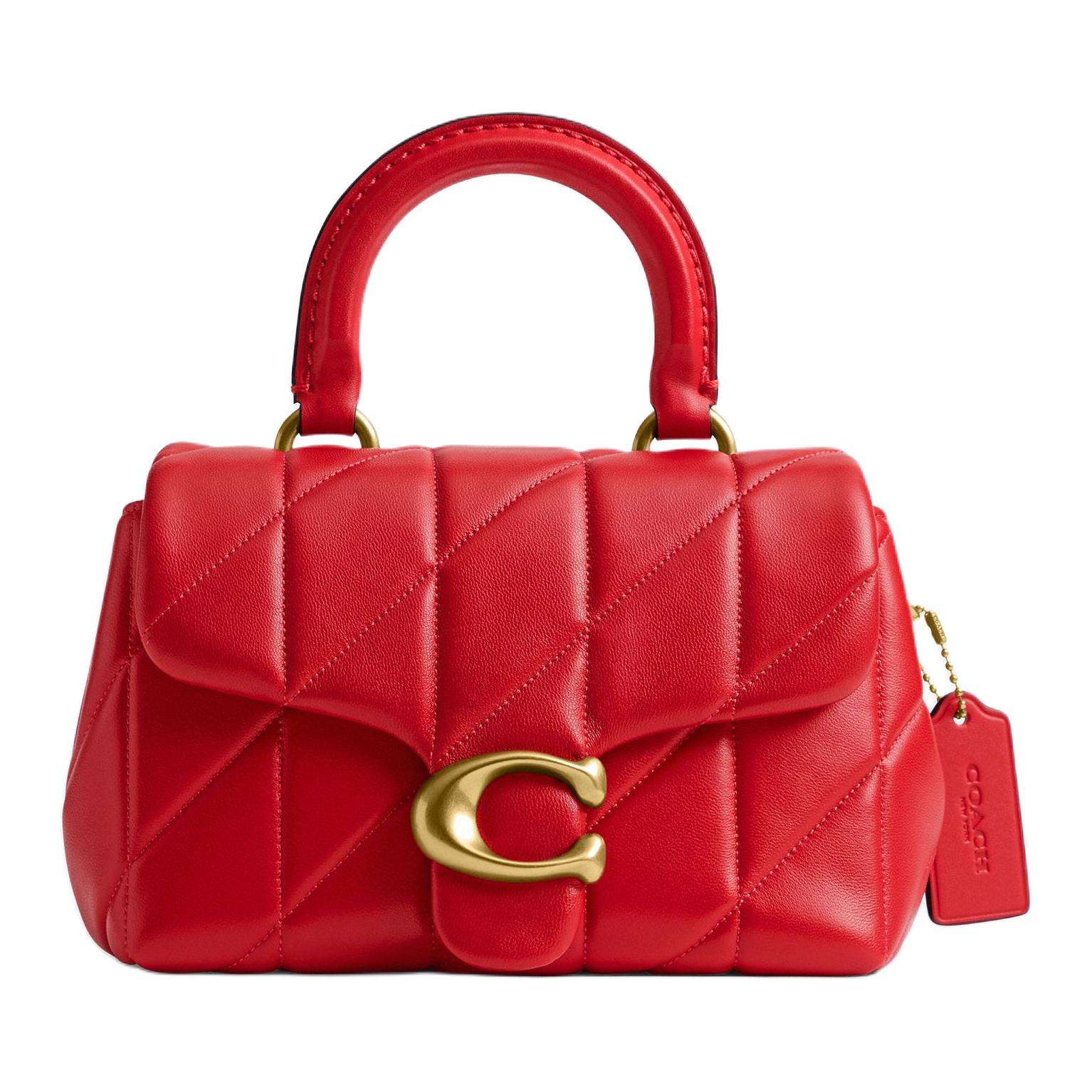 

Coach Tabby 19 Quilted Decoration Lambskin Leather Crossbody Handbag Small Women handbags Candy-Apple-Red CCC12-B4TFM Basic Set (Bag+Dust Bag)