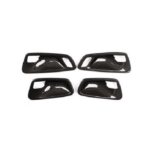 For BMW 2 Series Touring 15-2019 ABS Carbon Fiber Interior Door Bowl Cover Trim