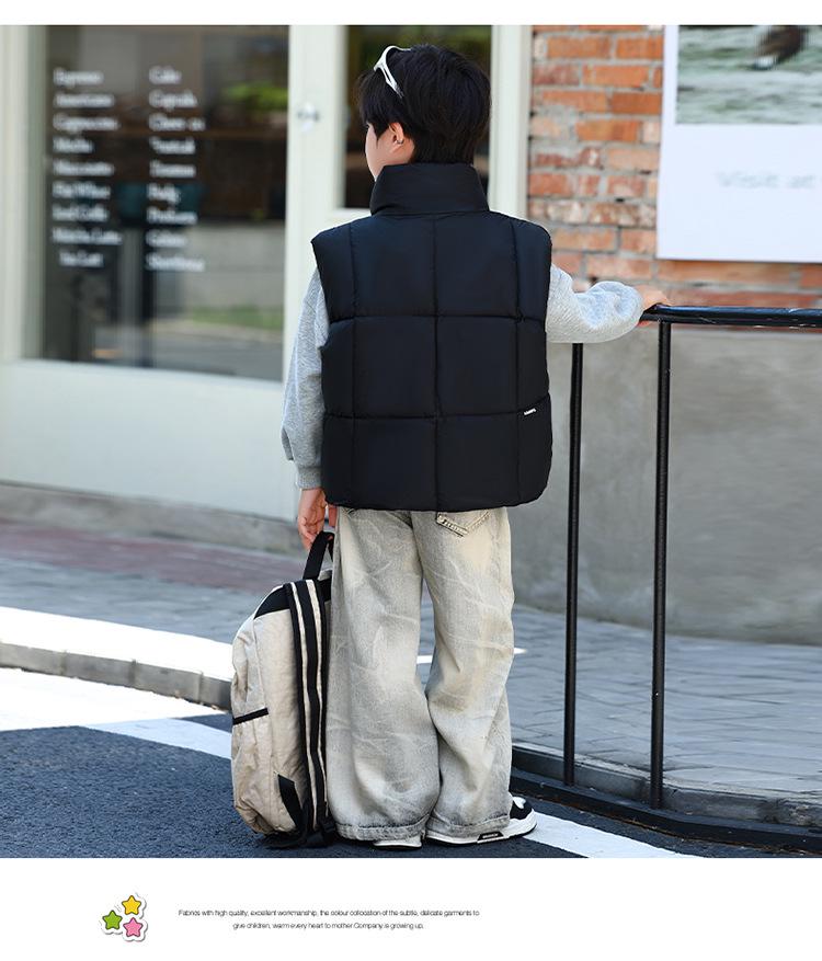 2025 Kids' Thick Cotton Vest: Warm Korean-Style Gilet for Fall & Winter