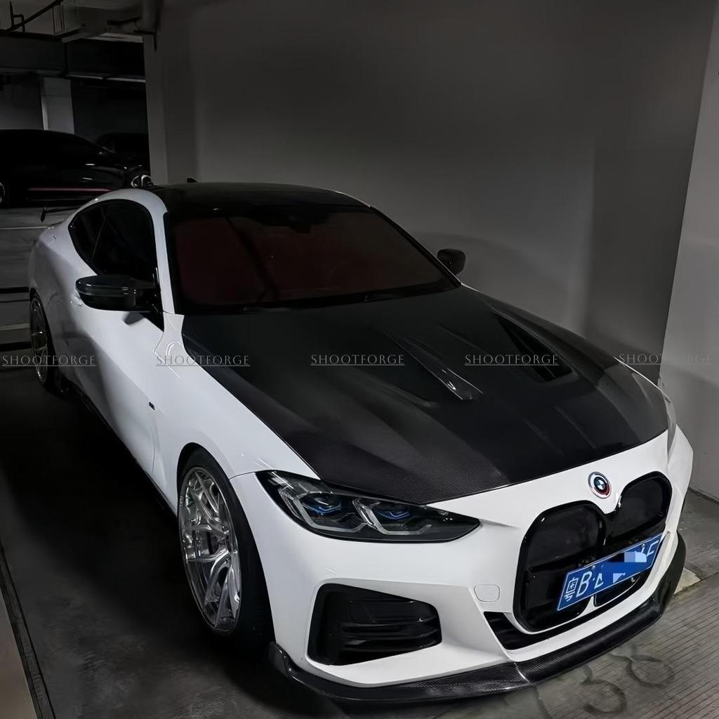 BMW 4 Series G22/G23/G26 N Style Real Carbon Fiber Vented Hood Upgrade