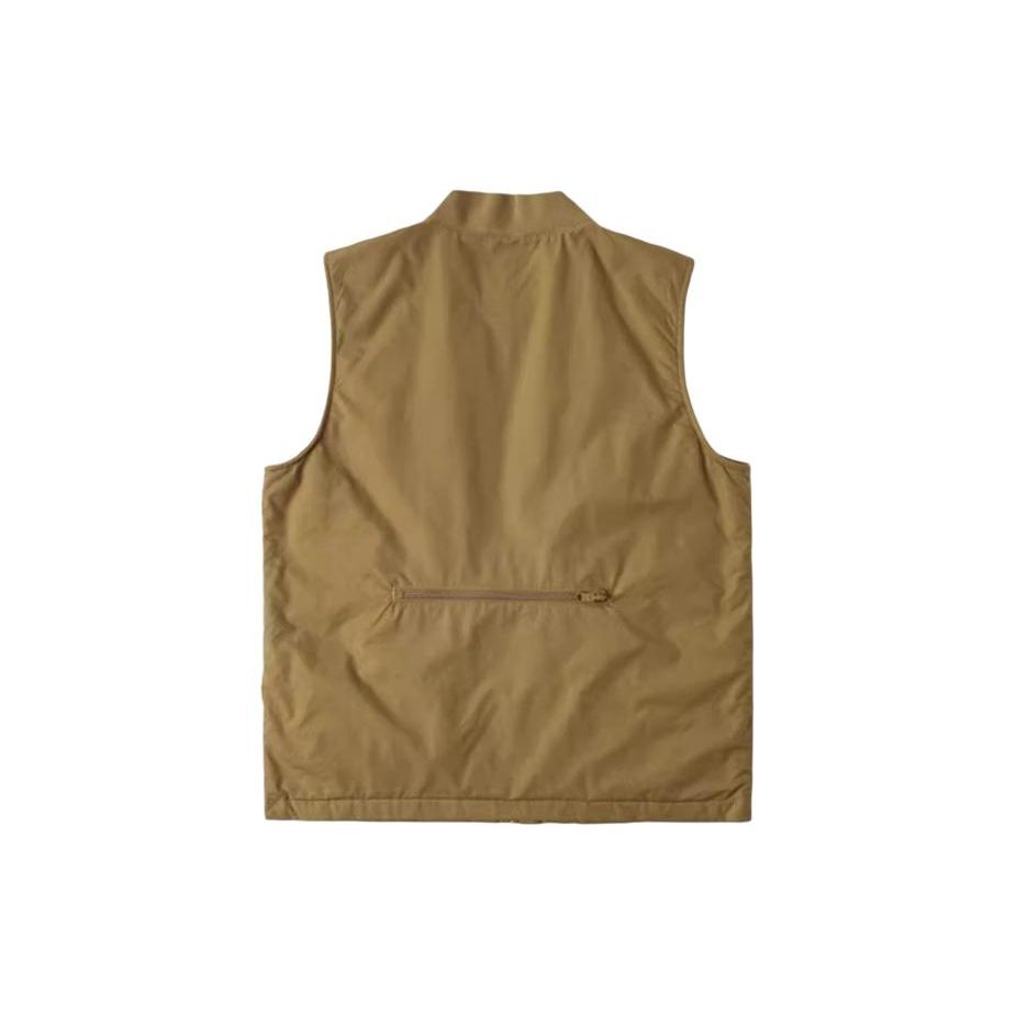 Vans X Spitfire Solid Color Casual Zip Vest Unisex Vests Olive-Brown VN000GDYCUQ