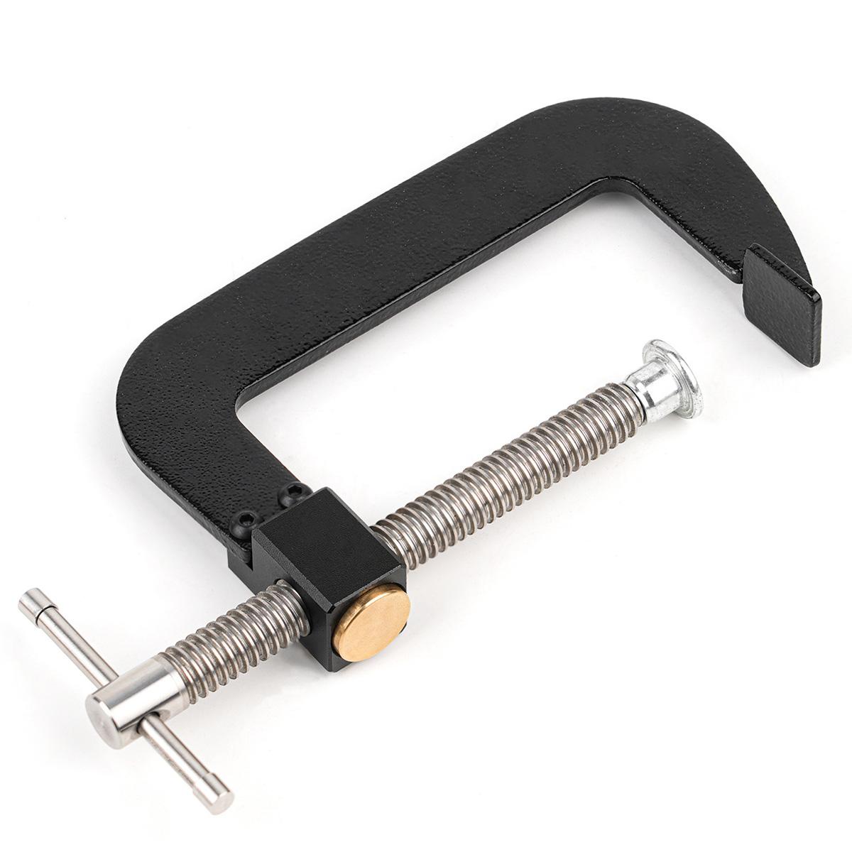 

G Clamp 4 Inch Heavy Duty Steel Clamps Set, Cast Iron Frame Black Industrial Strength Clamp for Woodworking, Welding & Building 1pc чорний