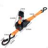 Auto Retracting Tie Down Strap Heavy Duty Polyester Multifunctional Self Tightening for Trailers,