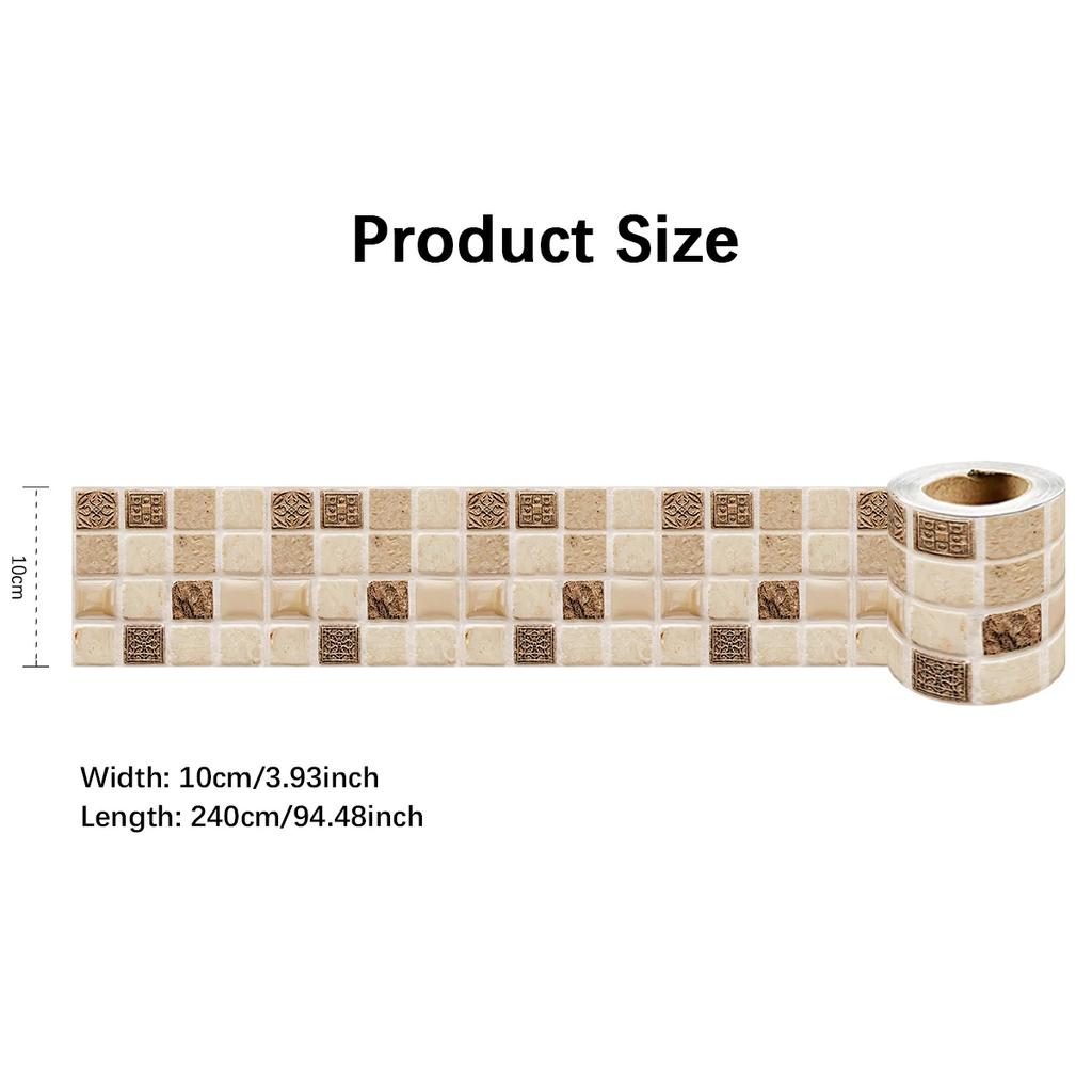 24 Styles Peel & Stick Wall Panels Trim - Waterproof Bathroom Molding for Tile Flooring, Home Staging & Rental Friendly Decor