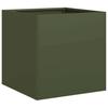 Planter Olive Green 40x40x40 Cm Cold Rolled Steel
