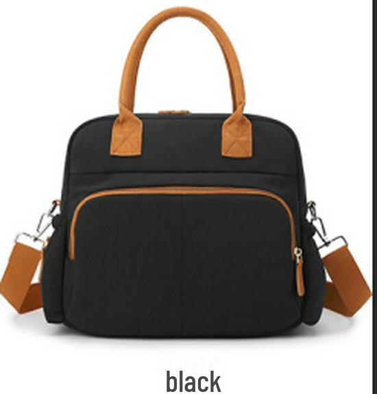 Stylish Maternity Handbag: Large-Capacity Multifunctional Bag with Insulated Milk Bottle Holder for Moms