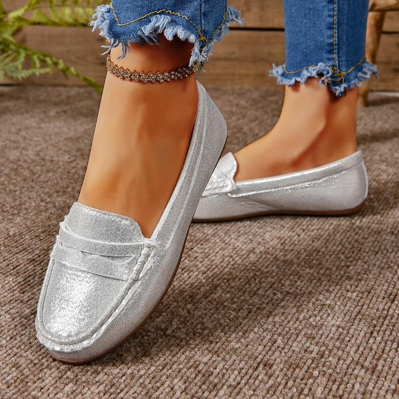 New Style Women Shoes Flats Leather Moccasins Sneakers Woman Casual Shoes Slip-on Loafers Female Boat Shoes Big Size 36-42