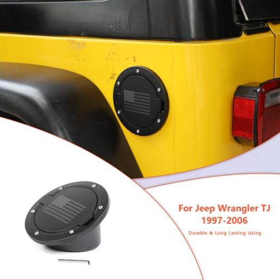 Exterior Fuel Door Tank Cover Gas Cap For Jeep Wrangler TJ 1997-2006 Accessories