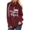 Women's Fashion Fall Winter Casual Letter Print Long Sleeve Hooded Hoodies & Sweatshirts