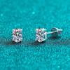 Custom Jewelry 1Carat Pear Cut Moissanite Earrings for Women 925 Sterling Silver Fashion Jewelry GRA Certified