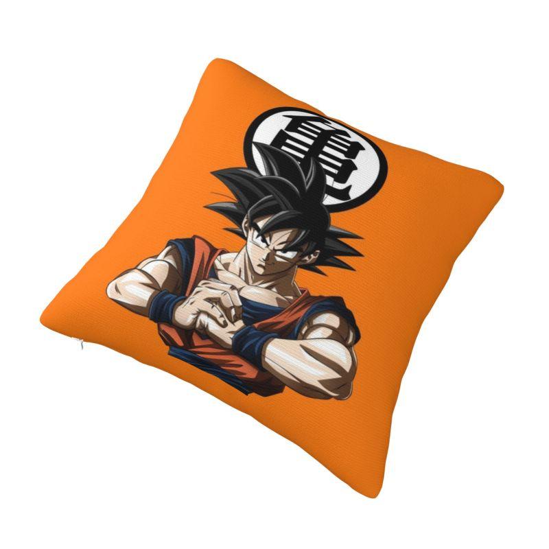 Custom Dragons Ball Goku Pillow Case Anime Manga Chair Cushion Cover Square Pillowcase