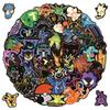 50 Neon Pokémon Cartoon Stickers - Cute Pokémon Pocket Monsters Stickers
