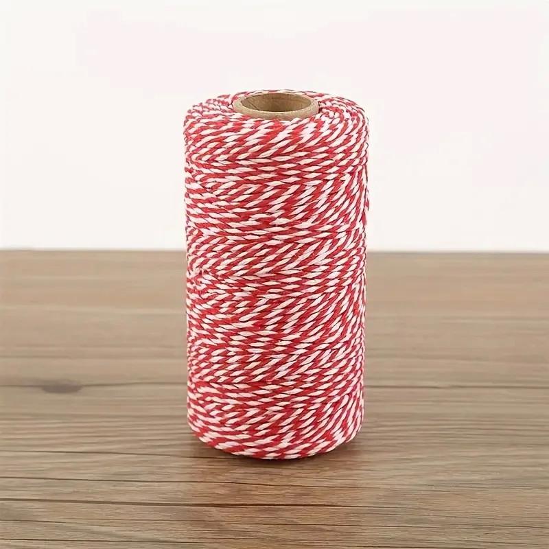 2mm Colored Cotton Rope Roll Multi Colors for DIY Craft Christmas Gift Tag Strings Zongzi Binding Contrasting Rope