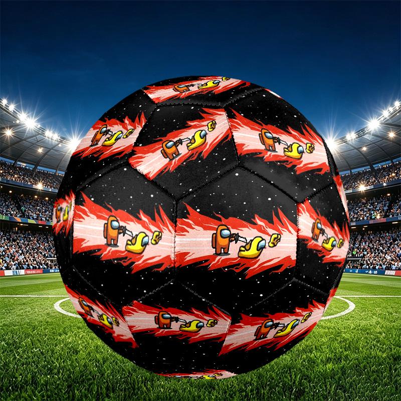 Among Us Print Size 5 Soccer Ball, PU Wear Resistant Football for Match Training and Daily Practice, Birthday Gift for Soccer Fans