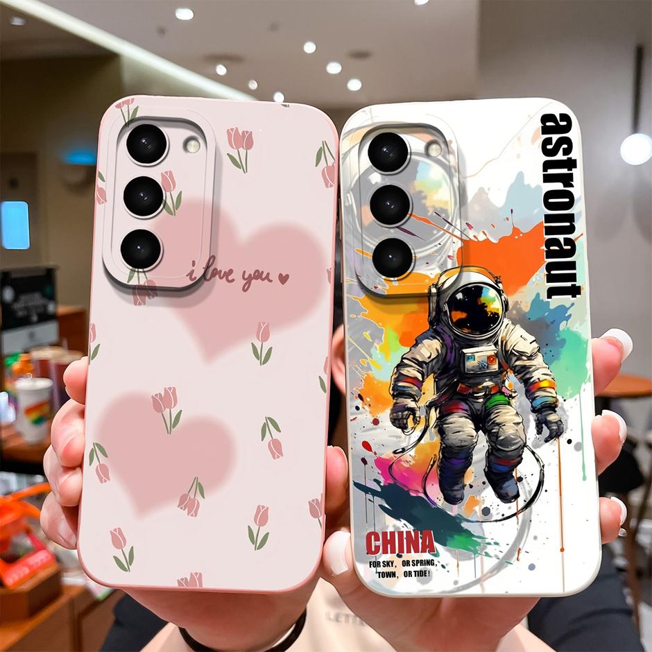 Case For Samsung Galaxy S23 FE Plus Ultra Cute Goose Cat Fall Prevention Portable Bumper For Samsung S23FE S23+ S23Ultra Funda