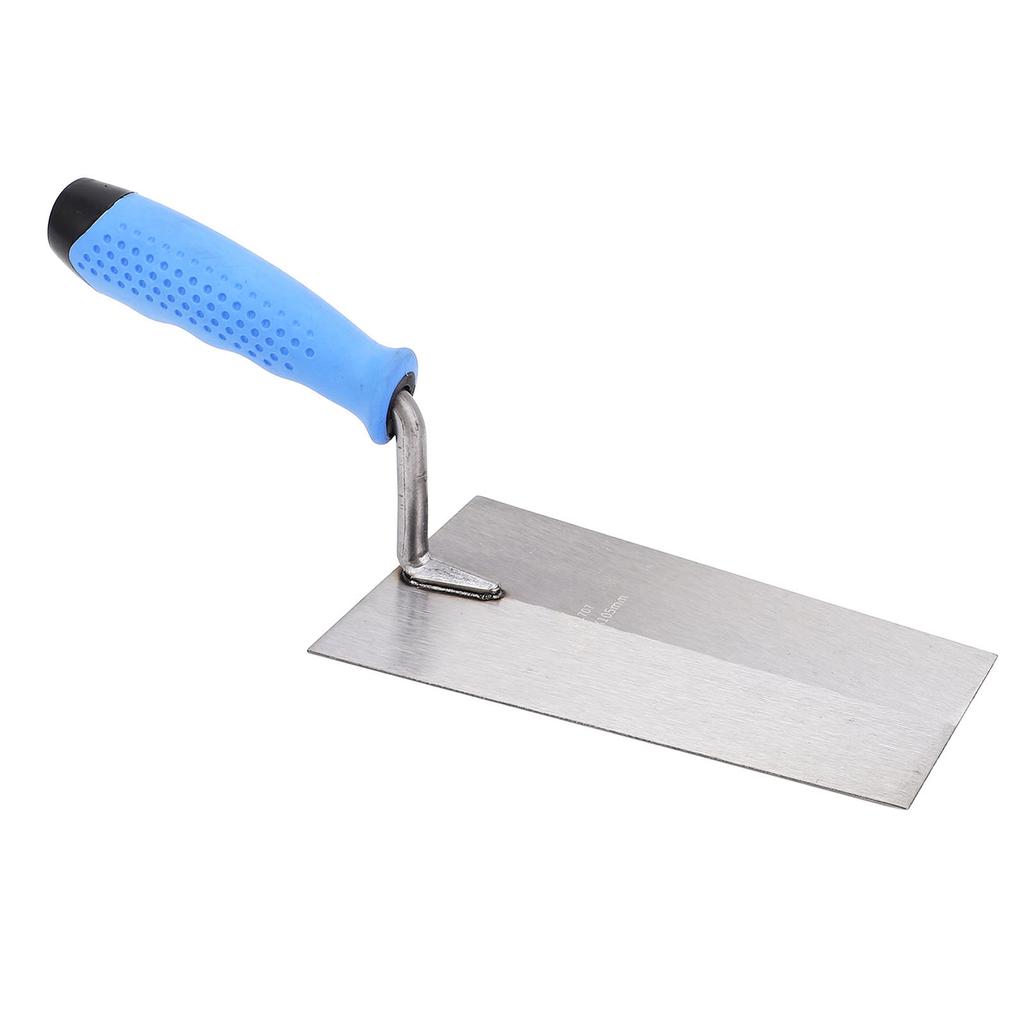 Glättkelle Edelstahl Flachkelle Gummigriff Hand Zement Weiche Tonkelle für