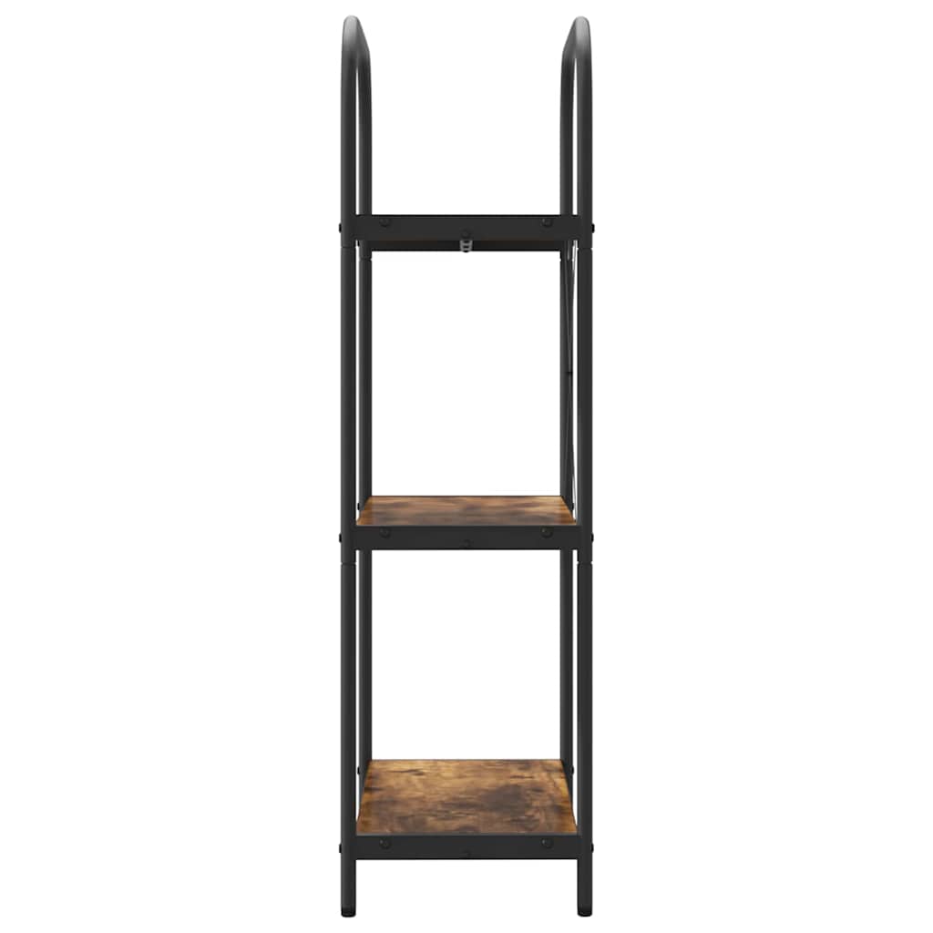 Bookshelf Smoked Oak 60 x 30 x 109 cm Wood Based Material