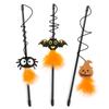 Halloween Piórko Drażniąca Kocia Wędka Stylizacja Atmosfery Halloween Drażniąca Kocia Wędka Kocia Zabawka do Samodzielnej Zabawy