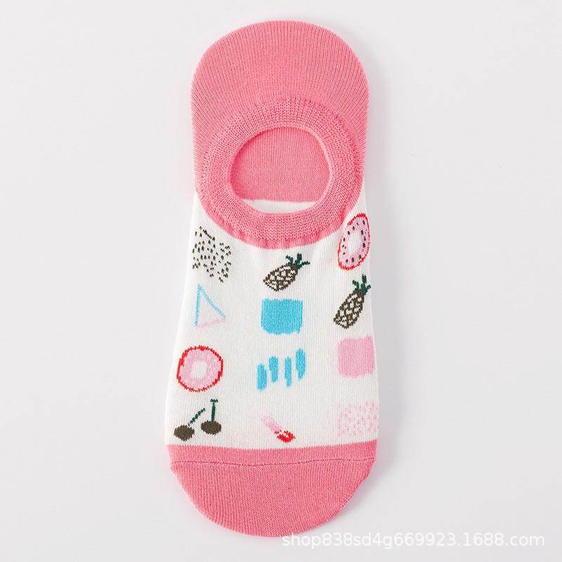 Womens Invisible Low-Cut Cotton Socks Non-Slip Ankle Breathable Casual Short Daily Wear