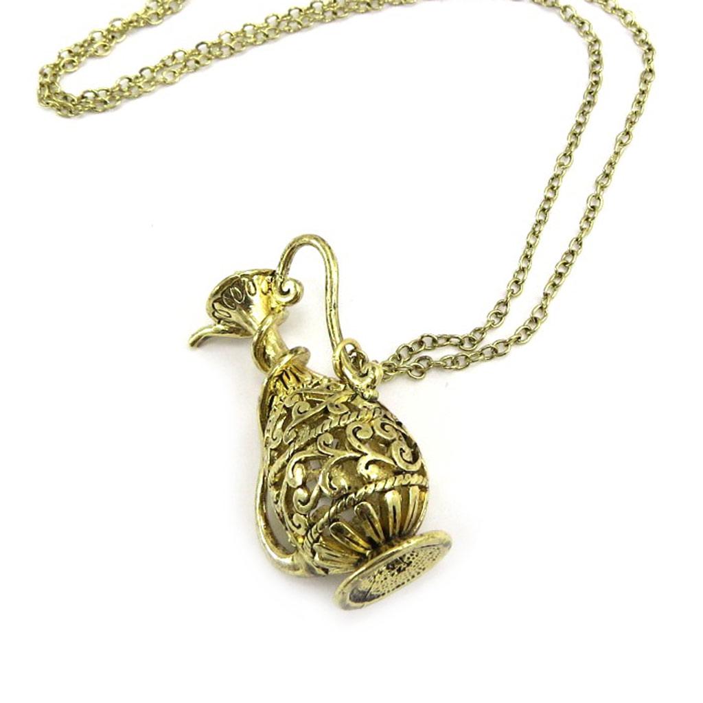 Les Trésors De Lily [L4260] - Designer Necklace '1001 Nuits' Aged Gold