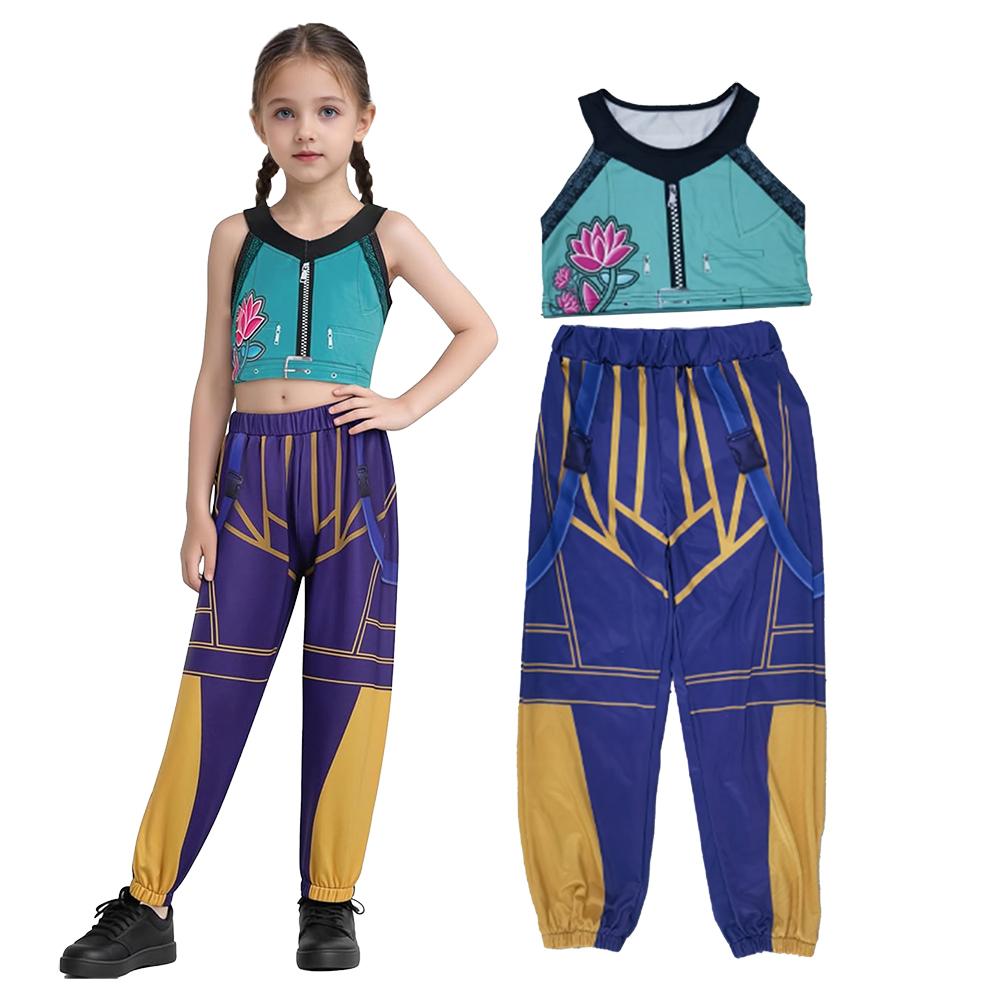 Girls Zoey Cosplay Girl Group Rumi Kids Costume Mira Outfit Favorite Stage Performance Clothes Halloween Animated Movie Dress Up