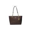 Cammie 32 Classic Monogram Print Zipper Tote Bag Women Tote Bags Brown Black C8148-IMAA8