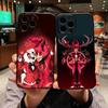 for Apple iPhone 17 16 15 11 Pro XS Max XR 6 7 8 Plus + SE 2020 5 16E Phone Cover Case H-Hazbins Alastor H-Hotels Angel Dust