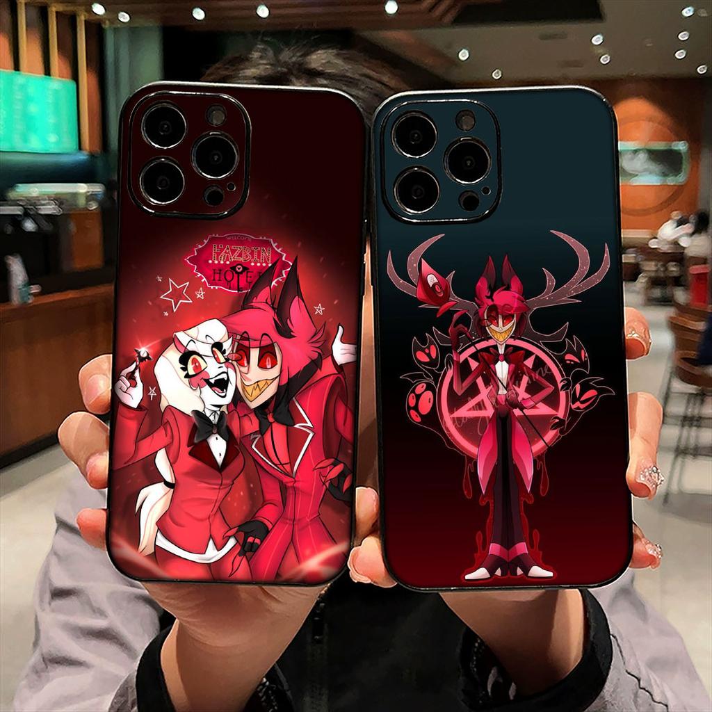 for Apple iPhone 17 16 15 11 Pro XS Max XR 6 7 8 Plus + SE 2020 5 16E Phone Cover Case H-Hazbins Alastor H-Hotels Angel Dust