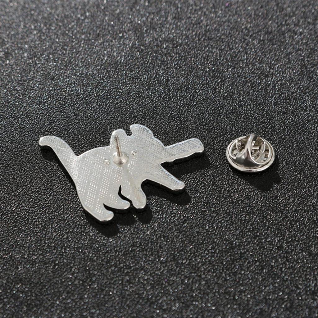 Littlepa PISIWER Enamel Cat Pin for Women Girls Pin Brooch Cat Enamel Pin Funny and Cute Cat Pin for One Rhinestone Clothes, Size, Metal,
