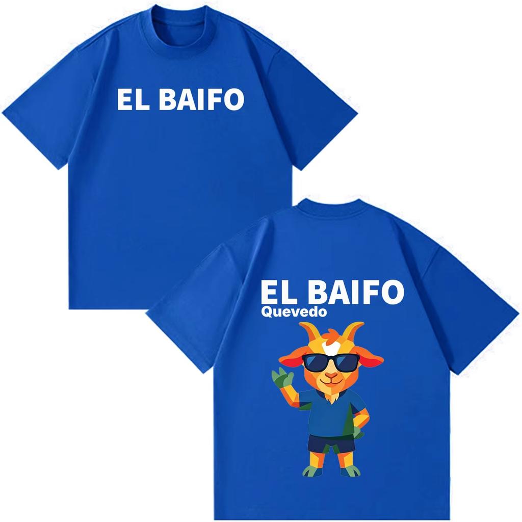 Queved0 El Baifo Album 2026 Tour Print T Shirt Unisex Unisex Fashion Tshirt Shortsleeved Cotton Casual Loose Streetwear Tshirts