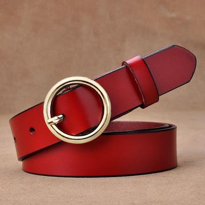 Belts for Women Fashion Casual Designer Belts High Quality Luxury for Jeans All-match Leather Belt Women Solid Color