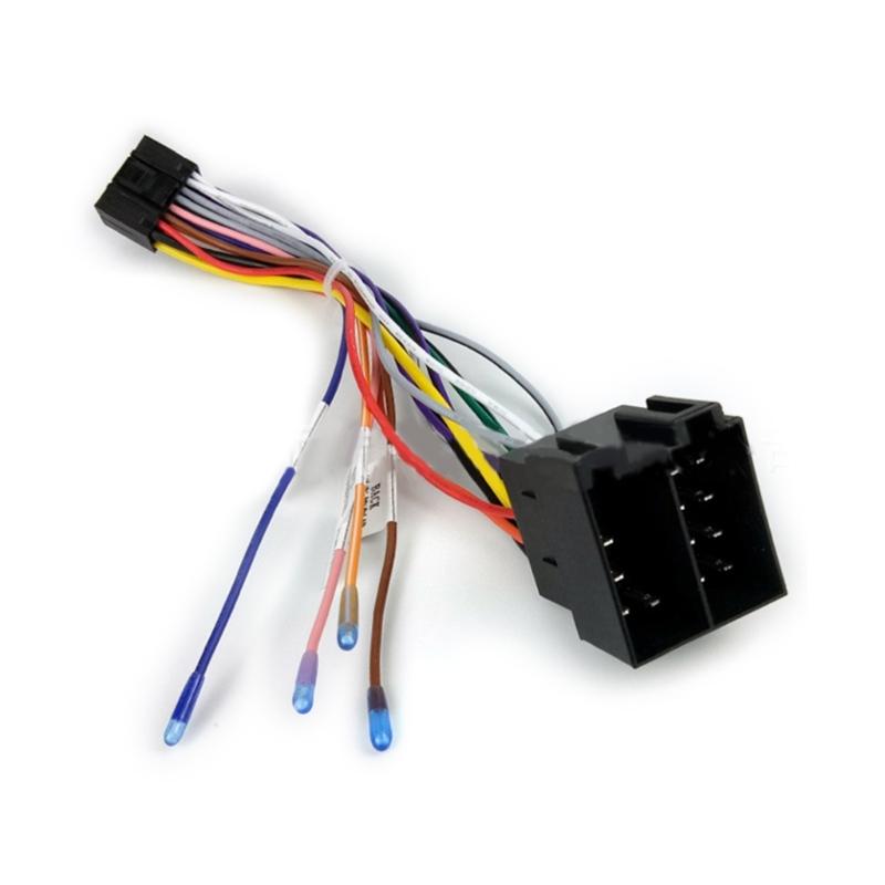 Radio Stereo Wire Harness Adapter Music Player Connector Replacement 16P Plug Connector Wiring