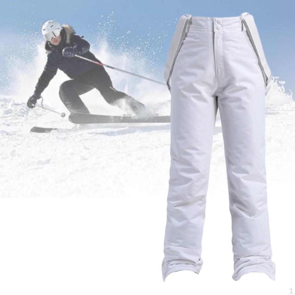Snowboard Pants Bibs Overalls Water Resistant Warm Sled Skiing Trousers Adults Lightweight Full