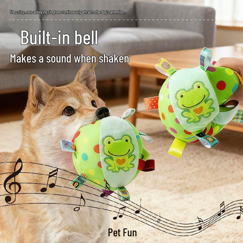 Sound-Making Bite-Resistant Plush Ball: Self-Entertaining Toy for Dogs