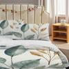 Pillowcase Quilt Cover 3-Piece Bedding Watercolor Style,Natural Serenity Pattern,Washable,Durable,Spring And Summer
