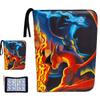 52 Style 400pcs  Card Album 2x2 Loose-leaf Large Capacity Leather Anime Zipper Card Collection Photo Album
