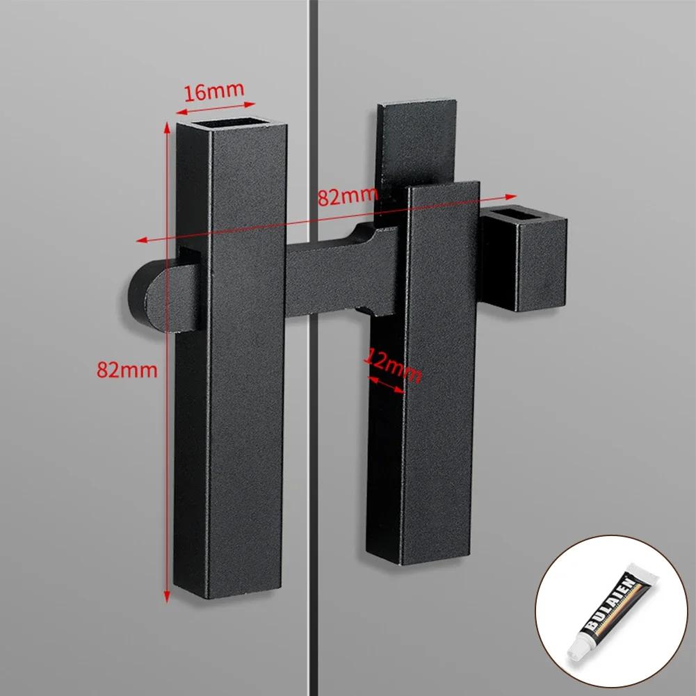 Door Lock Guard Latch Bolt 180 Degree Aluminum Alloy Toggle Latch Sliding Barn Door Lock Anti-theft Hardware Cabinet Latch