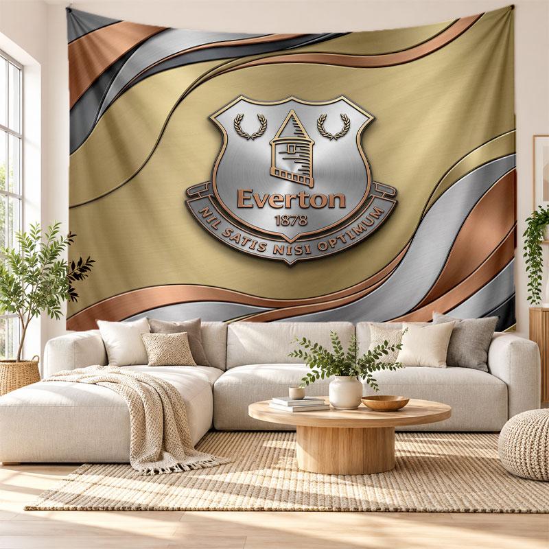 Everton Football Wall Tapestry, Soft Fabric Wall Hanging, Decorative Backdrop For Bedroom Home Wall Art