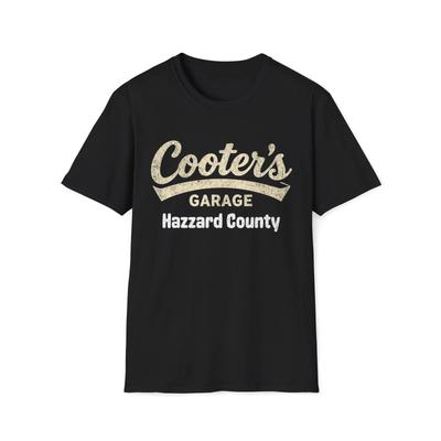 Cooters Garage Hazzard County T-Shirt | Duke Boys Cooter Unisex Softstyle Tee