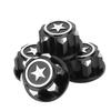 4pcs Aluminum Alloy Wheel Hub   Cover Accessory Fit for   X Maxx 1Celsius10 RC Car(Black )