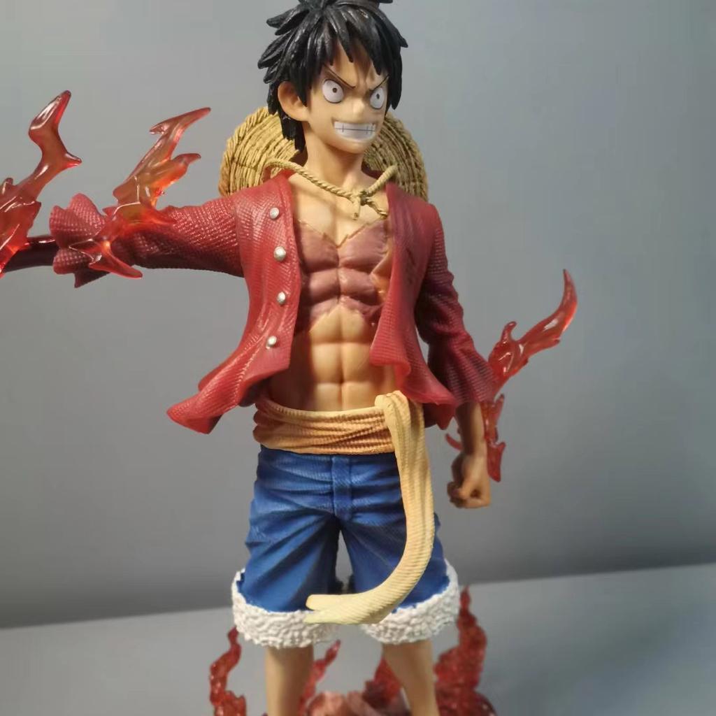 One Piece Luffy Figurine Monkey D Luffy Action Figures A Taste of Straw Anime Double Headed PVC Model Collection Toys Gift