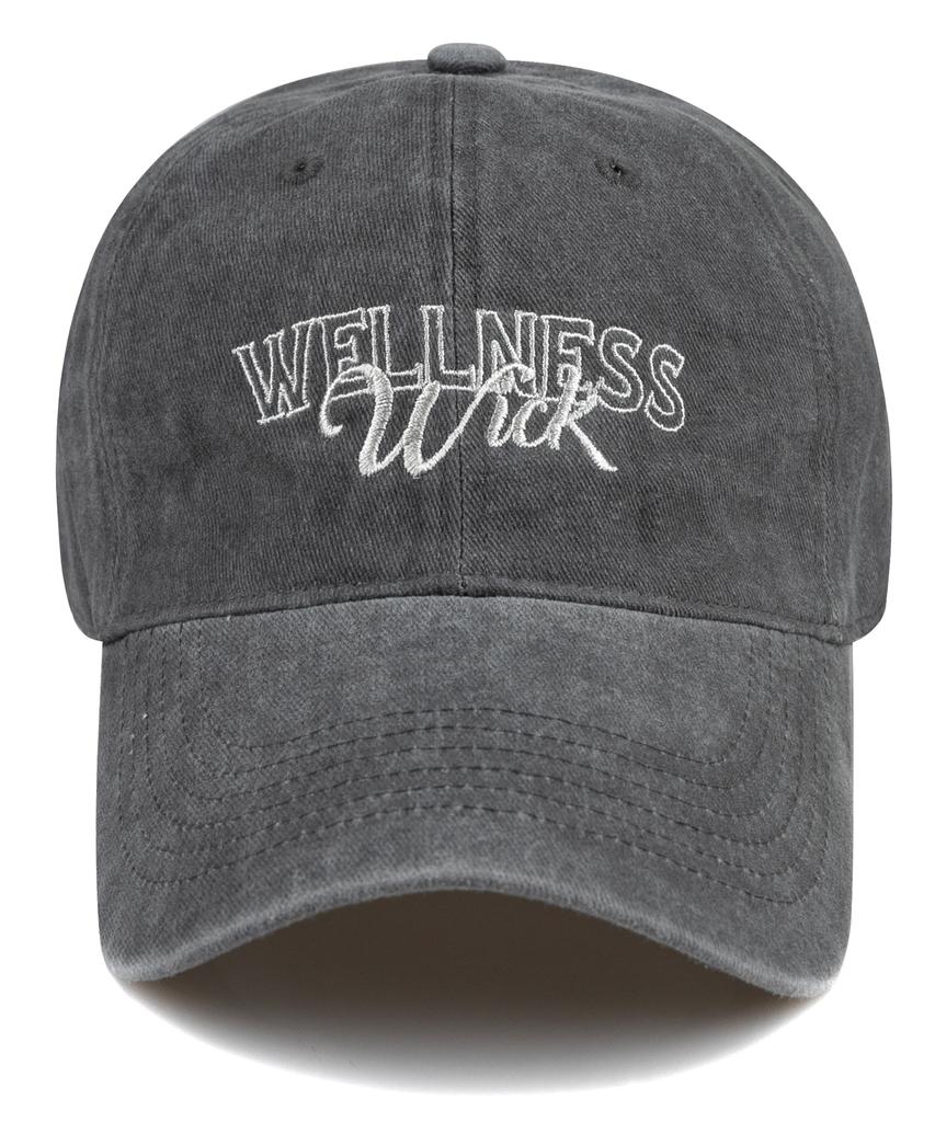 Wig Wellness Stone Washed Ball Cap - Grey