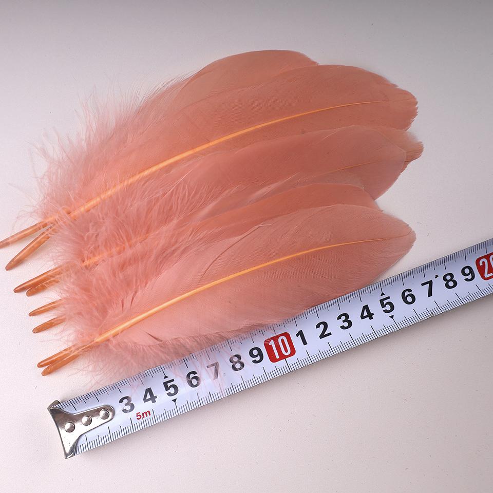 100Pcs Colored Goose Feathers for Decorating Christmas Crafts Dress Jewelry Fringe Accessories 6-8 inch 15-20CM