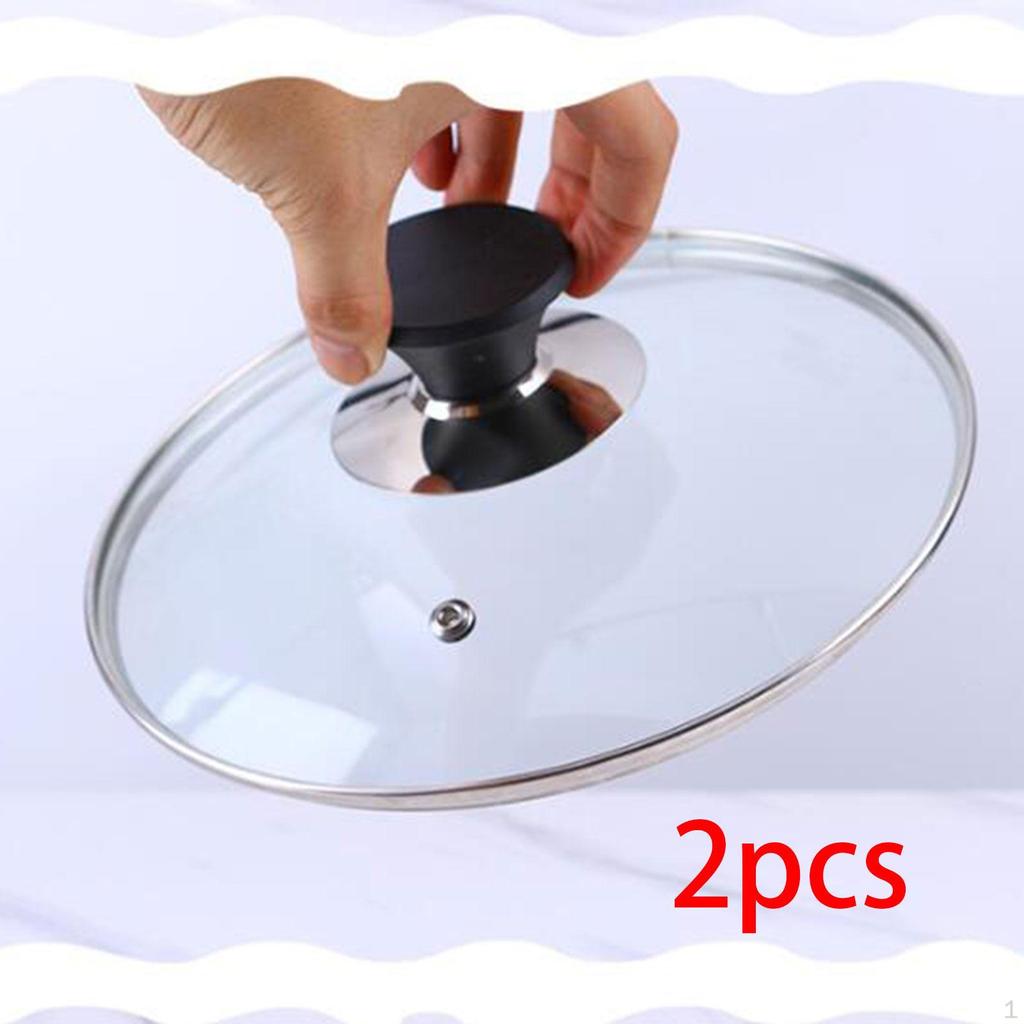 2 Pieces Pot Lid Knobs Handle Universal Easy Installation Holding Handles Knob