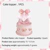 Roze Strik Verjaardag Feest Decoraties Set: Banner & Slingers